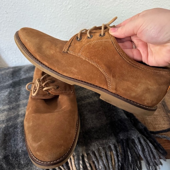 Frank Wright Chase Leather Derby Brown Suede Oxford Classic Men’s Shoe Staple main image 9